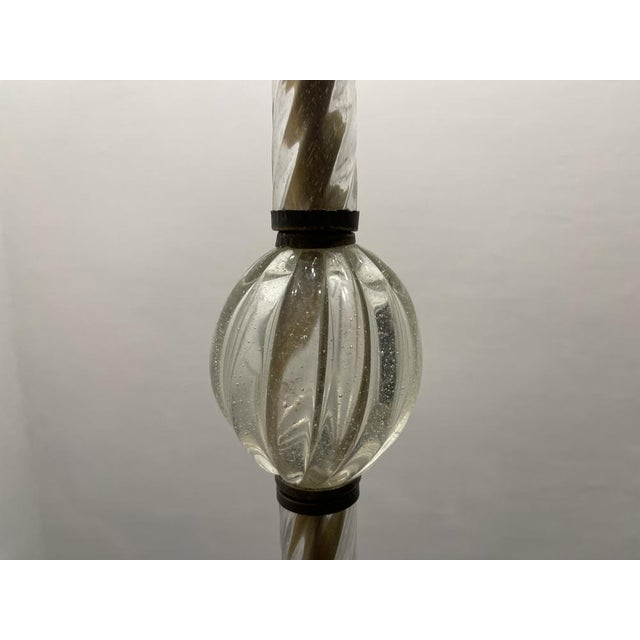 Art Deco Murano Glass Light Pendant by Ercole Barovier for Murano, 1940s For Sale - Image 15 of 18