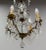 Brass ceiling pendant with crystal drops and one ball French, circa 1960 One drop with a broken tip will be replaced. Good...