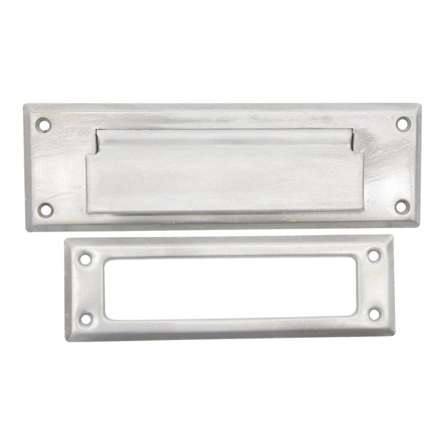 Modern 8.25 In. Brush Aluminum Mail Slot For Sale