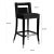 2020s Hart Black Velvet Bar Stool For Sale - Image 5 of 7