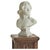 French Marble Female Bust, 1920s For Sale