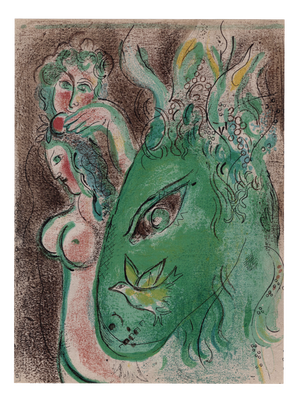 Marc Chagall, Paradis II, Nude, 1960, Original Lithograph