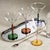 Vireo 4-Piece Martini Glass Set, Amber & Green For Sale - Image 4 of 4