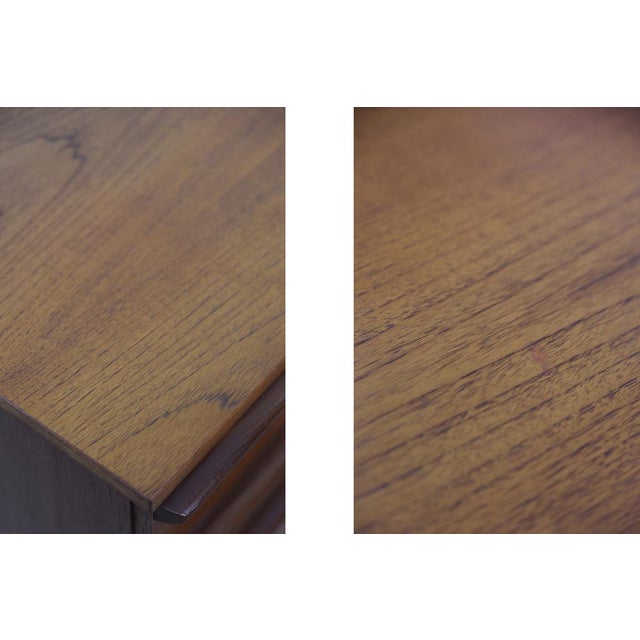 This classic desk or dressing table was probably manufacturer by English maker Avalon, which produced Danish design...