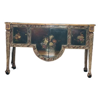 French Hand Painted Table For Sale