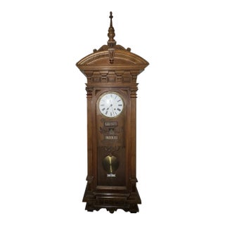 19th Century Spanish Language Calendar Wall Clock For Sale