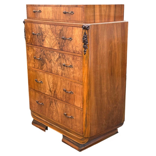 Art Deco Chest of Drawers, 1920s For Sale - Image 3 of 4