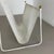 White White Metal Hole Pattern Magazine Holder in the style of Carl Auböck, France, 1950s For Sale - Image 8 of 18