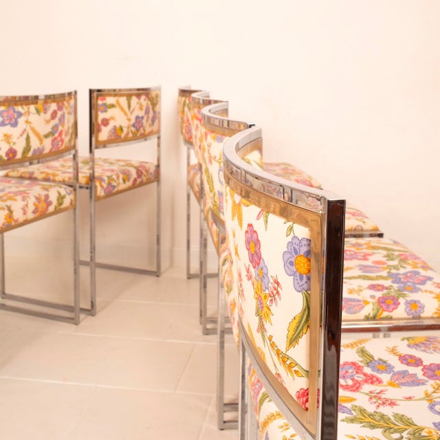 SQ-AL Chairs in Brass and Steel, 1970s, Set of 8 For Sale - Image 12 of 18