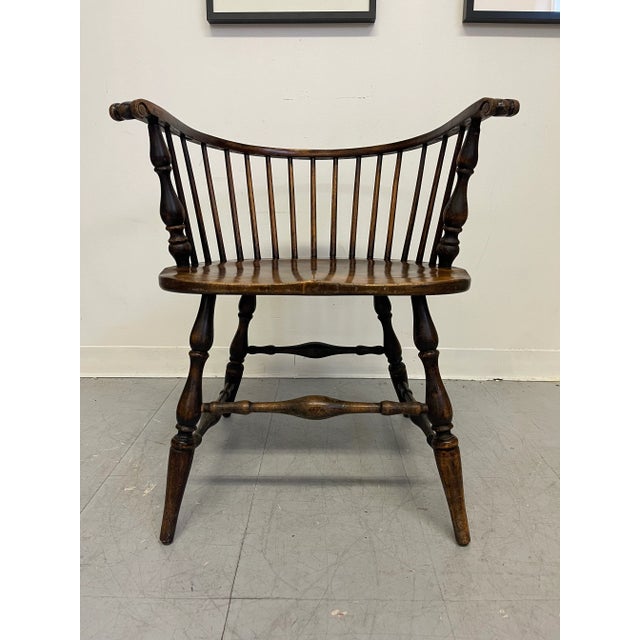 English 1970s Vintage Colonial Style Pub Chair For Sale - Image 3 of 10