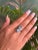 Stunning 925 Silver Twin Ring With December Birthsotne 5.49 Carat Prong Set - Size 6 For Sale - Image 4 of 12