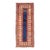 Antique Talish Caucasian Runner in Red, Cream and Blue 3'3 X 8'5 For Sale