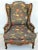 Mid Century Chippendale Wingback Down Cushion Armchair For Sale - Image 4 of 9