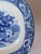 Ceramic Vintage Import Blue Transferware Platter With Trees and Castle For Sale - Image 7 of 8