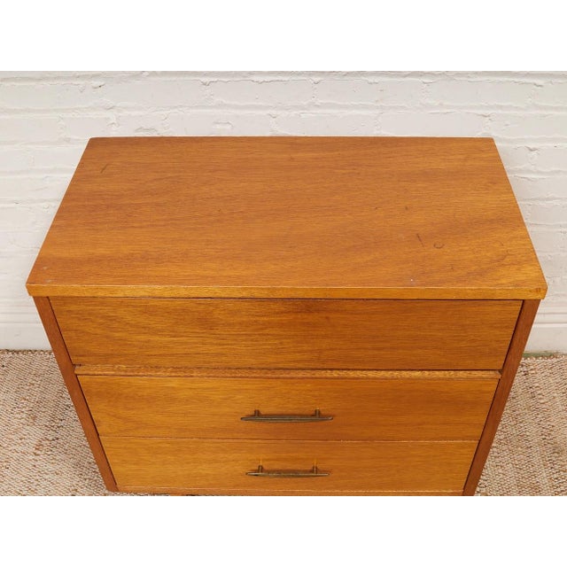 Chocolate Mid 20th Century Lowboy Dresser Chest of Drawers For Sale - Image 8 of 12