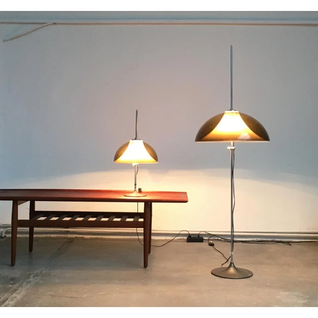 Mid-Century Modern Metal & Plastic Floor Lamp by Gino Sarfatti for Gepo, 1970s For Sale - Image 3 of 10