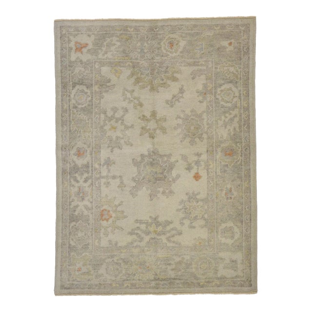 Turkish Oushak Rug - 04'02 X 05'07 For Sale