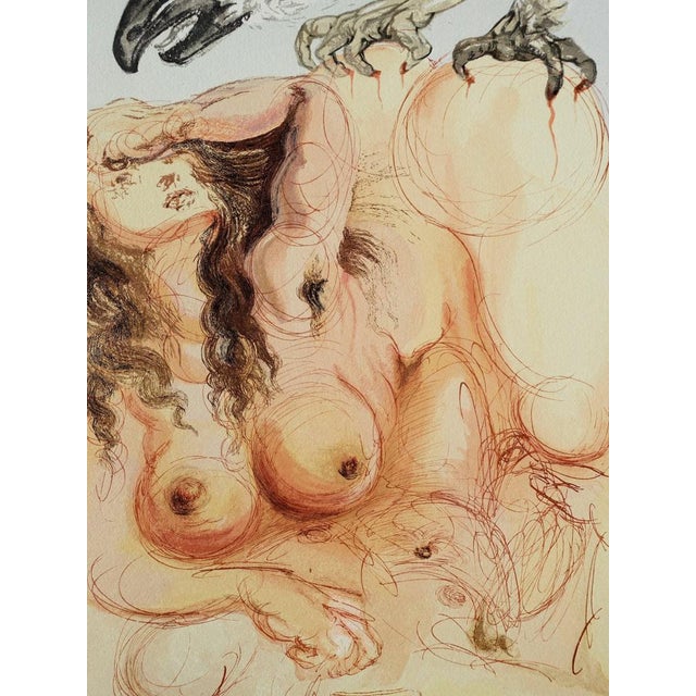 Salvador Dalí (1904-1989) Purgatory 9: The Dream Color wood engraving Signed in the plate On BFK Rives wove paper, 26 x 33...