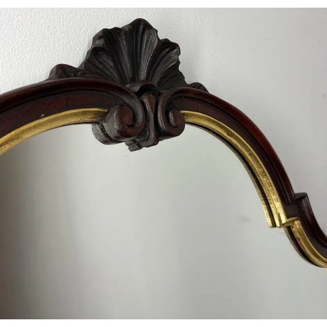 Vintage French Gilt Wall Mirror with Ornate Frame For Sale - Image 6 of 10