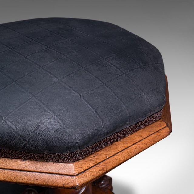 Antique Estate Chapel Organist's Stool, Scottish, Walnut Music Riser, William IV For Sale - Image 10 of 12