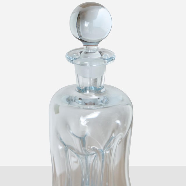 Glass 1960s Kluk Kluk Decanter by Jacob Bang for Holmegaard For Sale - Image 7 of 10