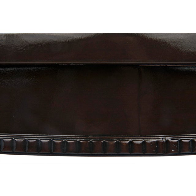 NOIR Scheffield Round End Table in Distressed Brown For Sale In Los Angeles - Image 6 of 7