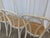 Vintage White Wood Dining Chairs with Cane Seats, 1970s, Set of 4 For Sale - Image 4 of 18