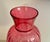 1980s Contemporary Ribbed Cranberry Pink Glass Vase - 16 Inches Tall For Sale - Image 5 of 10