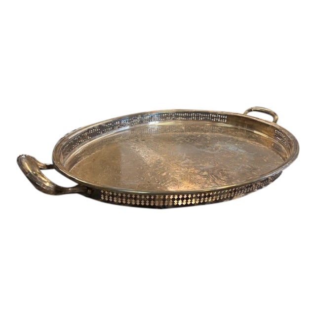 1940s Gohram Newport Silverplate Yb606 Tray For Sale