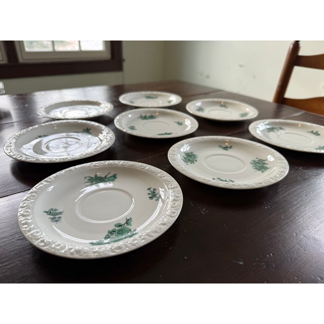 1960s Rosenthal Maria Emerald "Greenhaven" Pattern, Jackie Kennedy-Era-Traditional 111-Piece Fine Porcelain Set For Sale - Image 11 of 18
