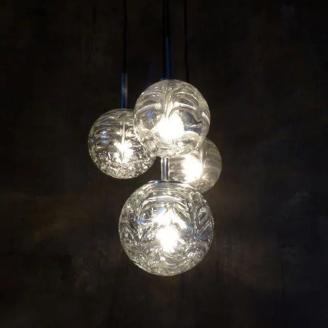 Metal Mid-Century Modern Pendant Lamp from Doria Leuchten, 1960s For Sale - Image 7 of 15