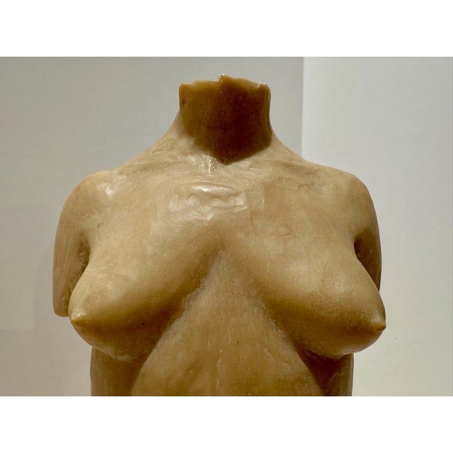 Plastic Mid 20th Century Larry Mohr Signed Resin Figurative Torso Sculpture Modernist Female Form For Sale - Image 7 of 9