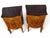 Pair of Italian Bookmatch Walnut Bedside Cabinet/ Nightstand. For Sale - Image 11 of 18