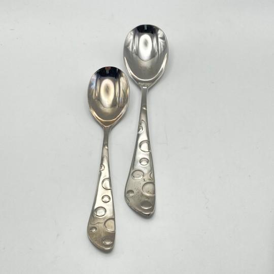 Spode “Baking Days” Stainless Flatware: Service for 11 (Rare “Polka Dot” Pattern) 57 Total Pieces For Sale - Image 12 of 18