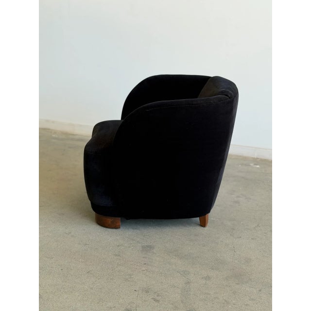 1980s Vintage Art Deco Barrel Chair- Single For Sale - Image 5 of 9