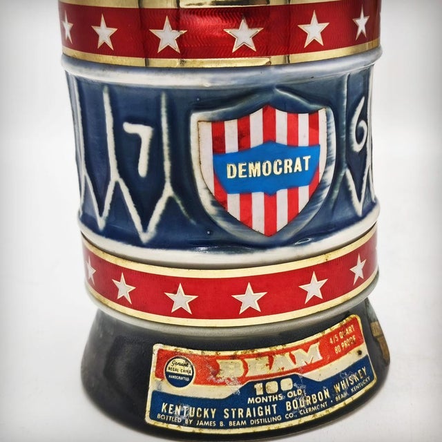 Ceramic Democratic Presidents Donkey Carafe by Jim Beam, USA, 1970s For Sale - Image 11 of 16