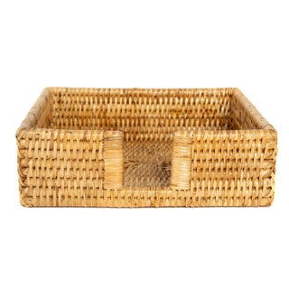 Artifacts Rattan Napkin Holder For Sale