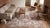 7x9 Ivory Hand-Knotted Wool Distressed Floral Modernist Design Modern Carpet Rug For Sale - Image 9 of 12