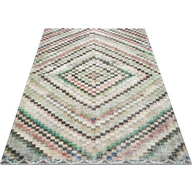 1960s 1960s Turkish Mid-Century-Modern Rug For Sale - Image 5 of 5