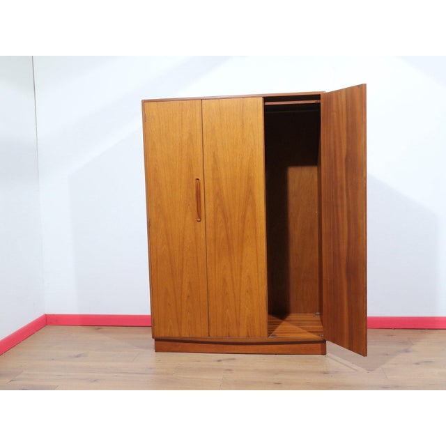 Mid-Century Modern Mid Century Modern Vintage Teak Triple Armoire in the Style of G Plan Danish Style For Sale - Image 3 of 12