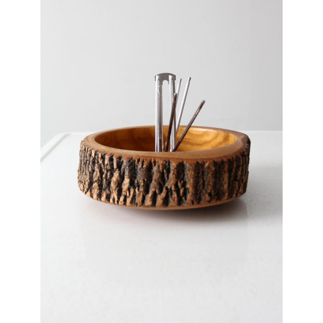 Wood Mid-Century Nut-Cracker Bowl Set For Sale - Image 7 of 9