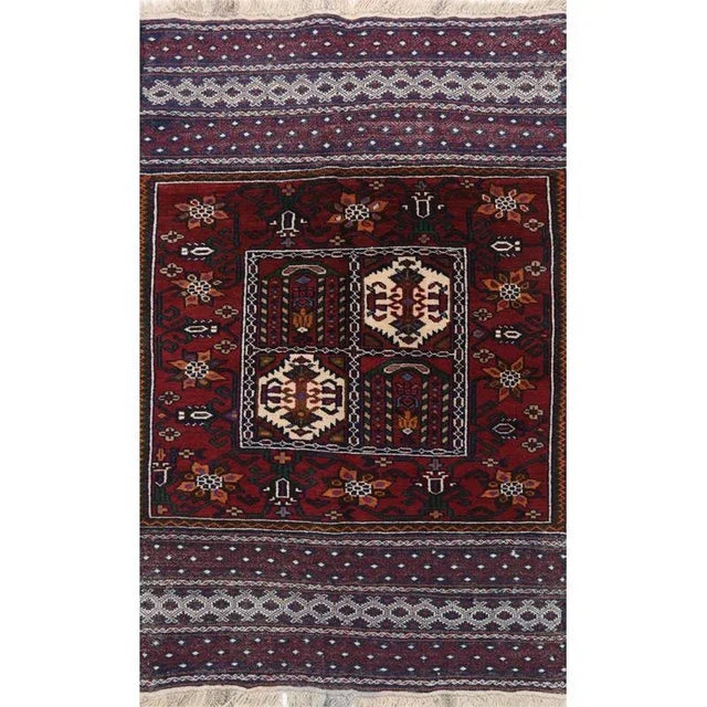 Handwoven Ghochan Area Rug 2'10" X 5'1" For Sale - Image 9 of 9