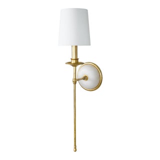 Regina Andrew Fisher Steel Single Sconce, Gold For Sale