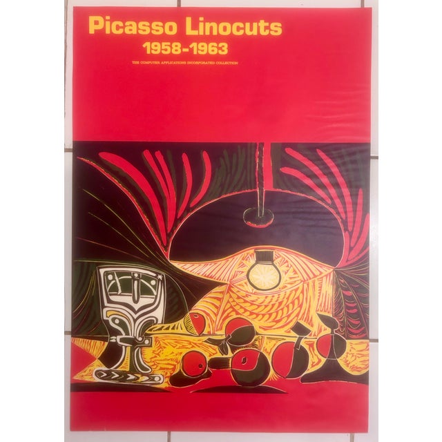 Vintage Pablo Picasso (after) "Picasso Linocuts 1958-1963" Museum of Fine Arts, Boston, 1969 Exhibition poster 28.5x 20...