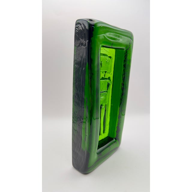 Mid-Century Modern Large Erik Höglund for Boda "Primitive Man Motif" Relief Glass Tray, 1960s Sweden For Sale - Image 3 of 6