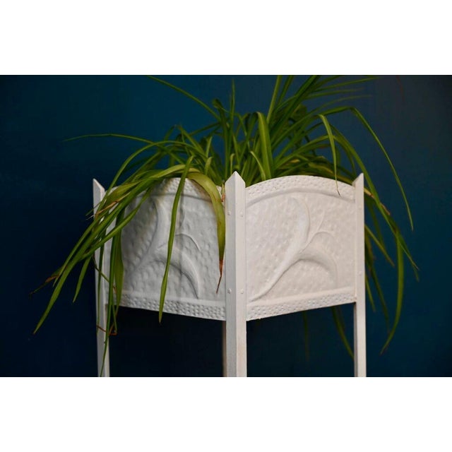 Antique Art Nouveau Metal Planter, France, 1900s For Sale - Image 5 of 16