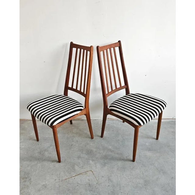 Mid-Century Modern Dining Chairs in Teak by Arne Vodder, Denmark, 1960s, Set of 4 For Sale - Image 3 of 14
