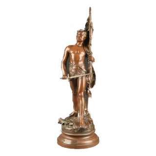 19th Century Regule Statue, French, by Ch. Perron For Sale