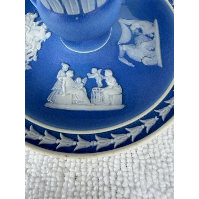Antique (18th - 19th Cent.) Wedgwood Neoclassical Jasperware Chamberstick For Sale - Image 12 of 13