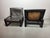 Mid-Century Brutalist Black Leather Lounge Chairs by Atelier Sonja Wasseur, Netherlands, 1970s, Set of 2 For Sale - Image 9 of 10